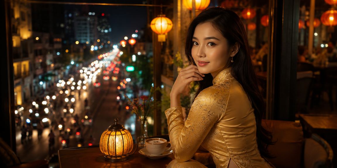 Người phụ nữ áo dài tại TP.HCM xem tỷ lệ kèo và đặt cược thể thao trực tuyến